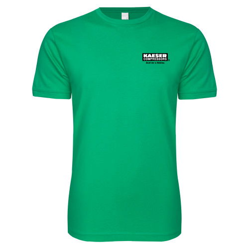 Next Level Kelly Green SoftStyle T Shirt-Kaeser w tagline