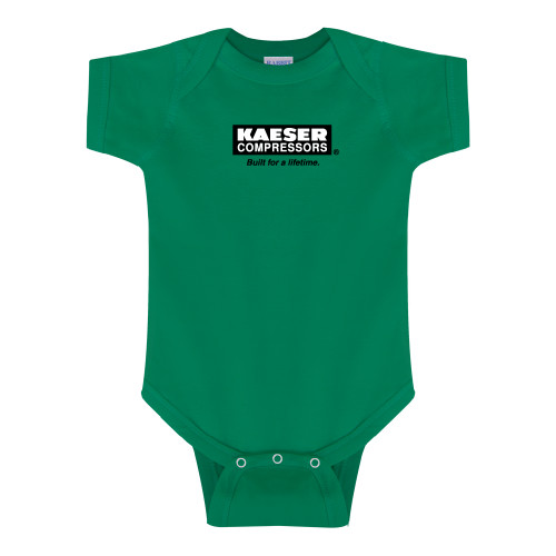 Kelly Green Infant Onesie-Kaeser w tagline