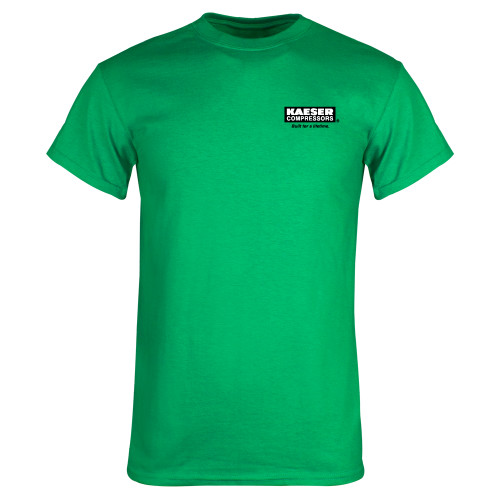 Kelly Green T Shirt-Kaeser w tagline