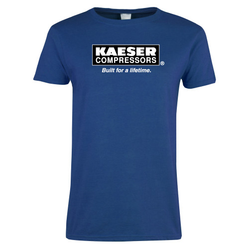 Womens Royal Short Sleeve Tee-Kaeser w tagline