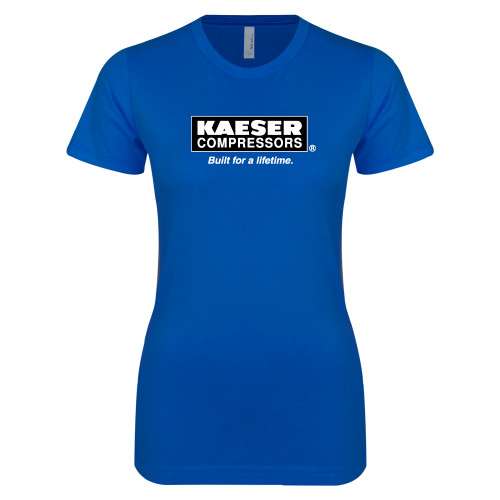 Next Level Womens Royal Boyfriend Tee-Kaeser w tagline