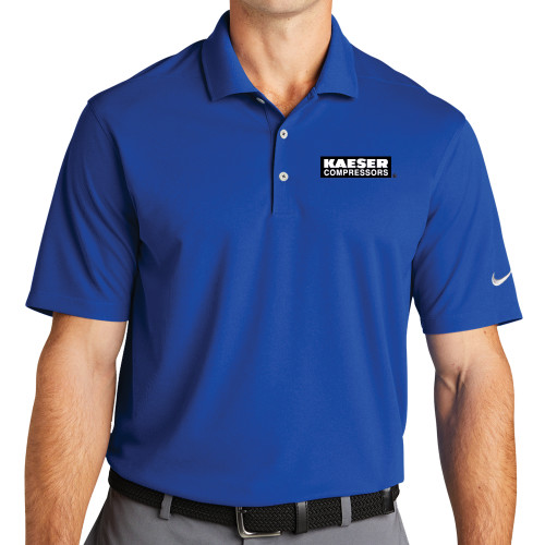 Nike Royal Dri Fit Micro Pique 2.0 Polo-Kaeser Primary Mark