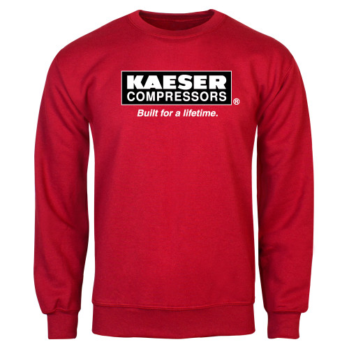 Red Fleece Crew-Kaeser w tagline