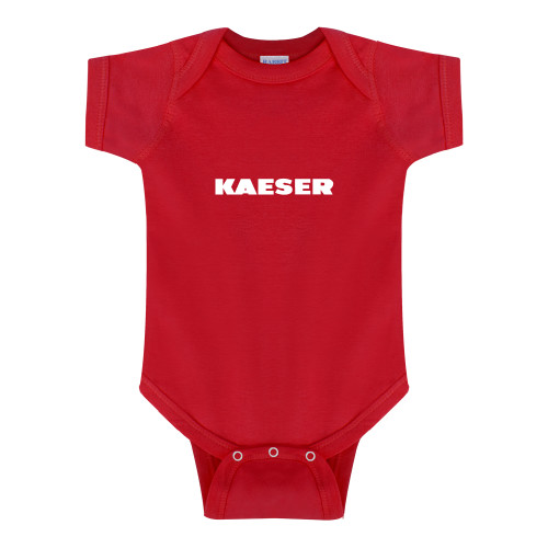 Red Infant Onesie-Kaeser