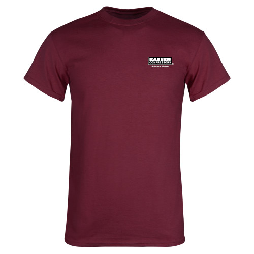 Maroon T Shirt-Kaeser w tagline