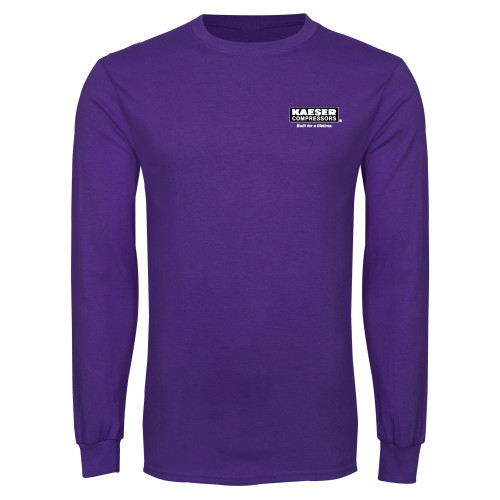 Purple Long Sleeve T Shirt-Kaeser w tagline