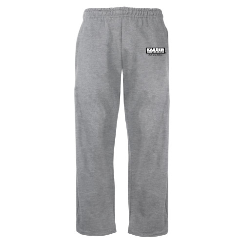 Grey Fleece Open Bottom Pant-Kaeser w tagline