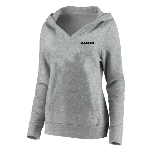 Womens Plus Heather Grey Hoodie-Kaeser