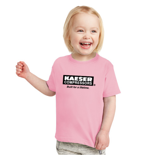 Toddler Pink T Shirt-Kaeser w tagline