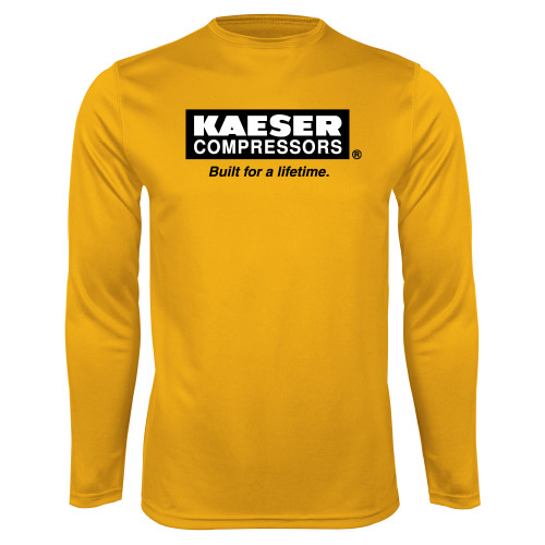 Gold Performance Long Sleeve Shirt-Kaeser w tagline