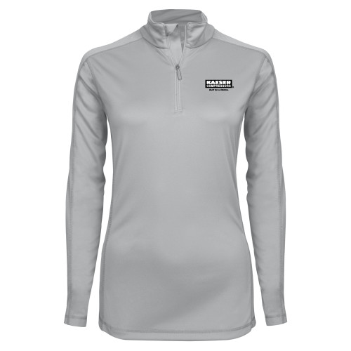 Syntrel Womens Platinum Interlock 1/4 Zip-Kaeser w tagline