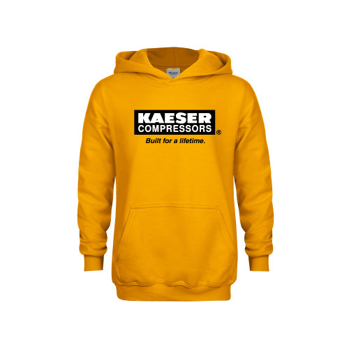 Youth Gold Fleece Hoodie-Kaeser w tagline