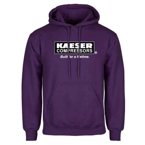 Purple Fleece Hoodie-Kaeser w tagline