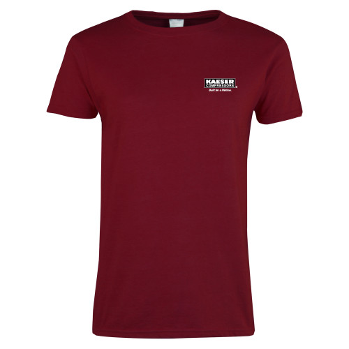 Next Level Womens Cardinal Short Sleeve Tee-Kaeser w tagline
