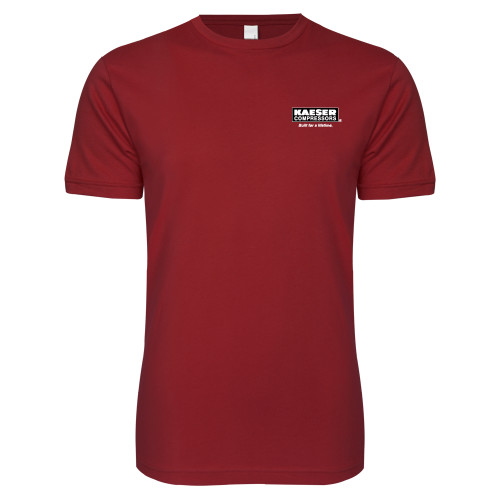 Next Level Cardinal SoftStyle T Shirt-Kaeser w tagline