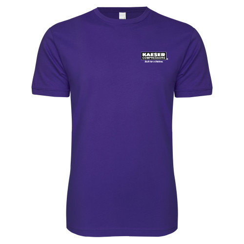 Next Level Purple SoftStyle T Shirt-Kaeser w tagline