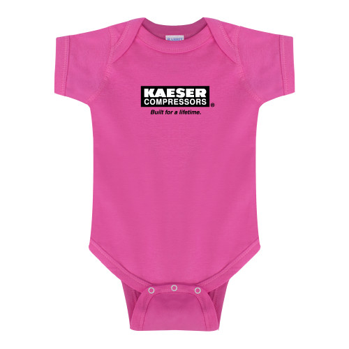 Fuchsia Infant Onesie-Kaeser w tagline