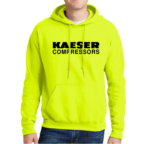 Safety Green Fleece Hoodie-Kaeser Compressors