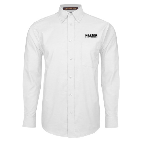 White Oxford Long Sleeve Shirt-Kaeser Compressors