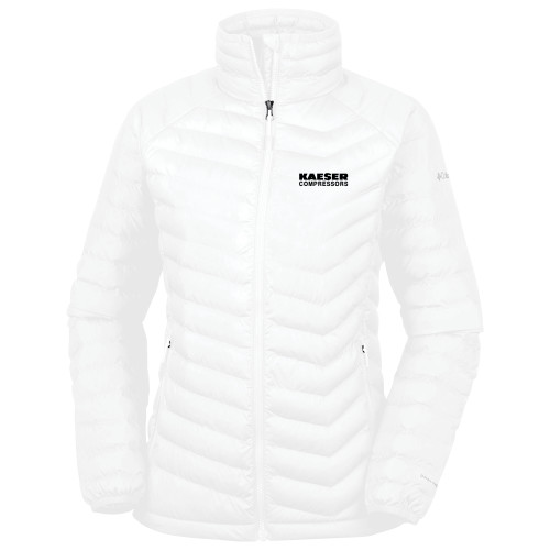 Columbia Womens White Powder Lite Jacket-Kaeser Compressors