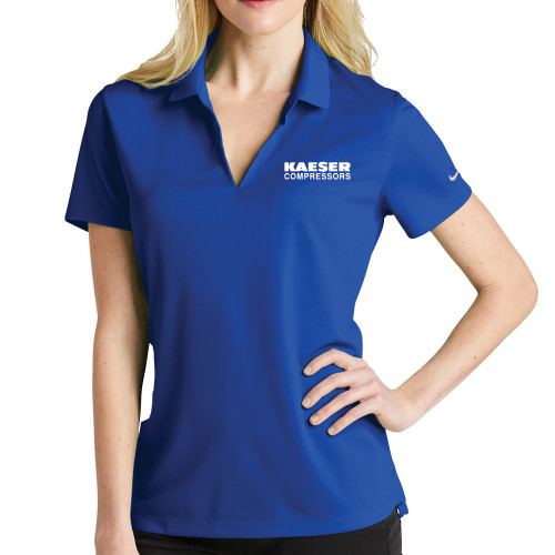 Nike Womens Royal Dri Fit Micro Pique Polo-Kaeser Compressors