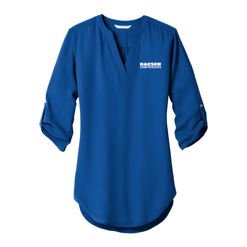 Womens Royal 3/4 Sleeve Tunic Blouse-Kaeser Compressors