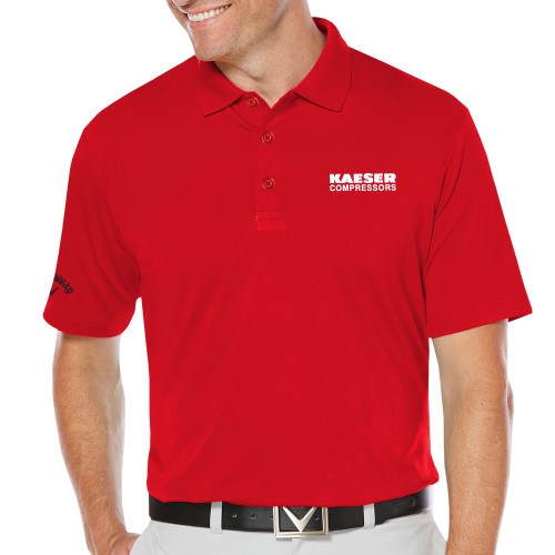 Callaway Red Opti Dri Chev Polo-Kaeser Compressors