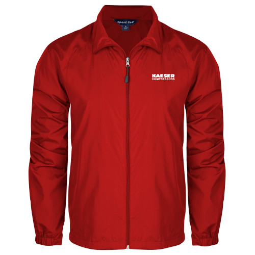Red Full Zip Wind Jacket-Kaeser Compressors