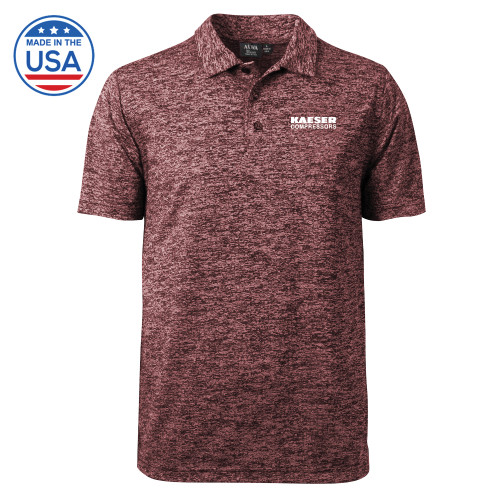 Maroon Honeycomb Jacquard Polo-Kaeser Compressors