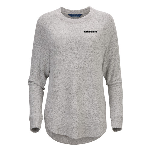 Boxercraft Womens Oxford Grey Heather Cuddle Oversized Crew-Kaeser