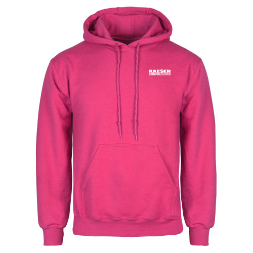 Womens Fuchsia Fleece Hoodie-Kaeser Compressors
