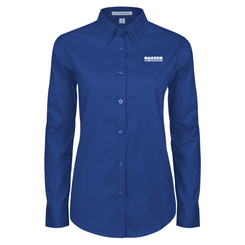 Womens Royal Twill Button Down Long Sleeve -Kaeser Compressors