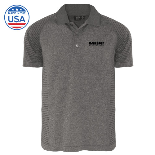 Heather Grey Body Mapping Polo-Kaeser Compressors