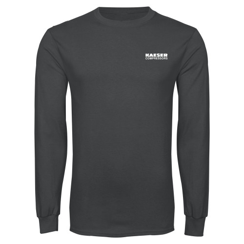 Charcoal Long Sleeve T Shirt-Kaeser Compressors