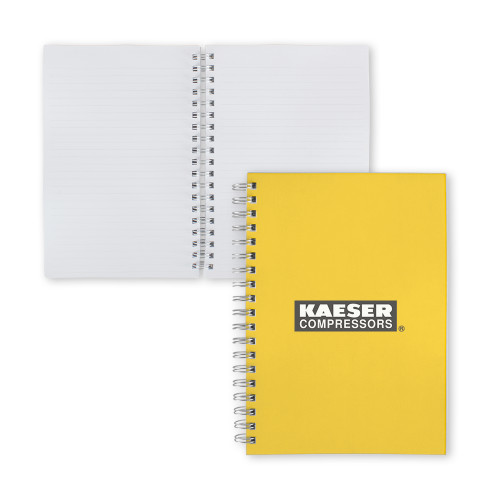 Clear 7 x 10 Spiral Journal Notebook-Kaeser Primary Mark