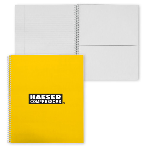 College Spiral Notebook w/Clear Coil-Kaeser Primary Mark