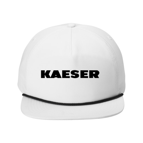 Retro White/Black Rope Cap-Kaeser