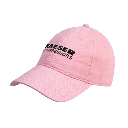 Pink Unstructured Adjustable Low Profile Cap-Kaeser Compressors
