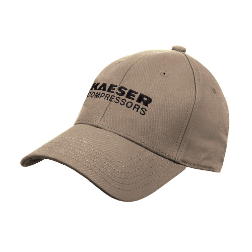 Khaki Structured Adjustable Pro Style Hat-Kaeser Compressors
