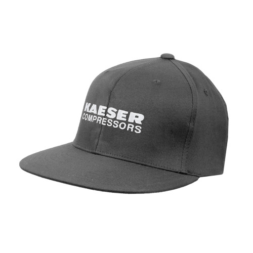 Charcoal Flat Bill Snapback Hat-Kaeser Compressors