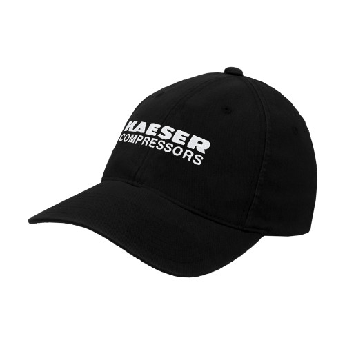 Black Flexfit Structured Low Profile Hat-Kaeser Compressors