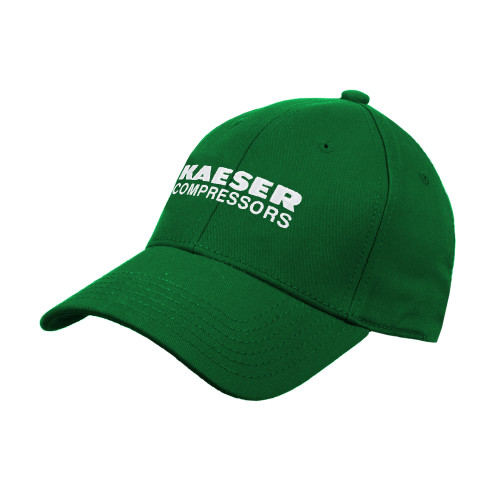 Kelly Green Structured Adjustable Pro Style Hat-Kaeser Compressors