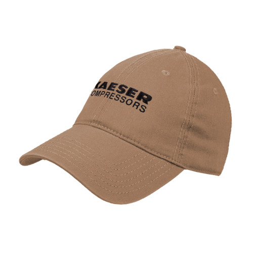 Khaki Unstructured Adjustable Low Profile Hat-Kaeser Compressors