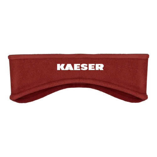 Red Stretch Fleece Headband-Kaeser