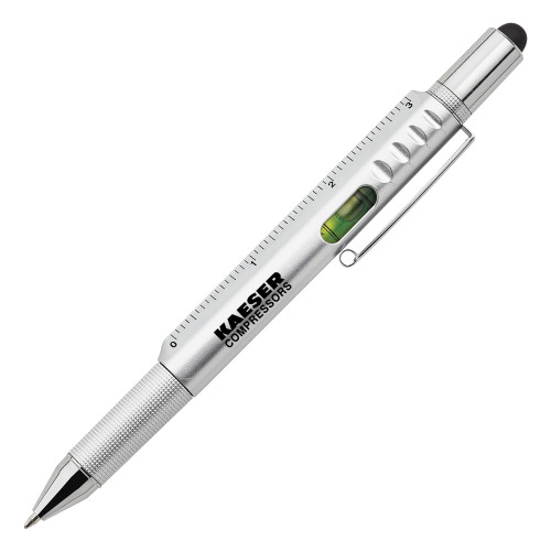 6 in 1 Silver Ballpoint Pen-Kaeser Compressors