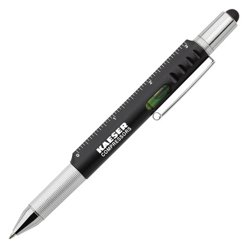 6 in 1 Black Ballpoint Pen-Kaeser Compressors