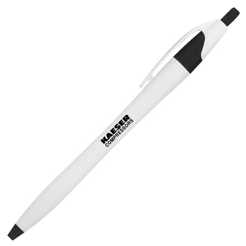 Dart White/Black Pen w/Blue Ink-Kaeser Compressors