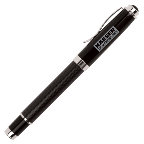 Luna Black Rollerball Pen-Kaeser Primary Mark Engraved
