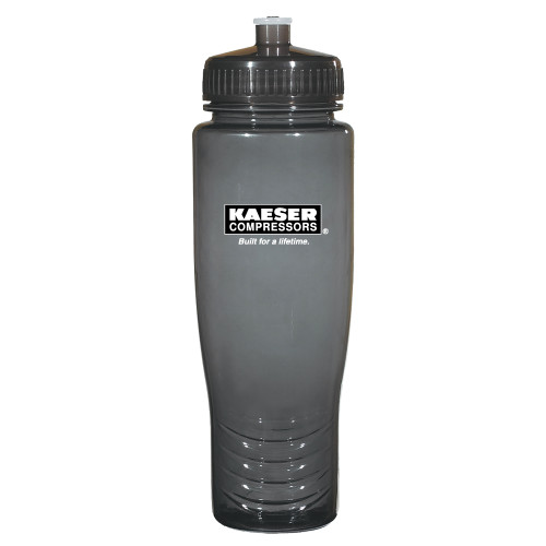 Spectrum Charcoal Sport Bottle 28oz-Kaeser w tagline