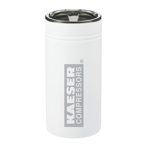 Sherpa Vacuum White Tumbler & Insulator 12oz-Kaeser Primary Mark Engraved